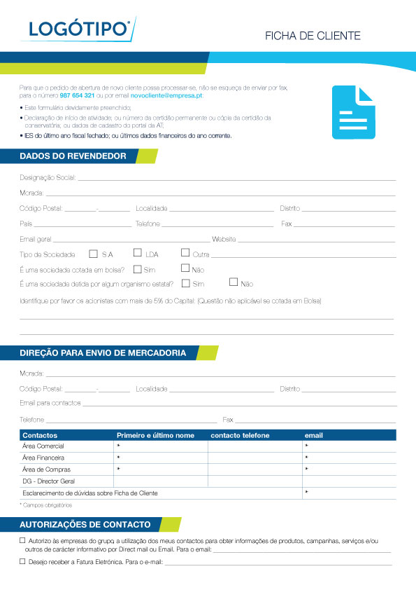 Ficha de Cliente RGPD